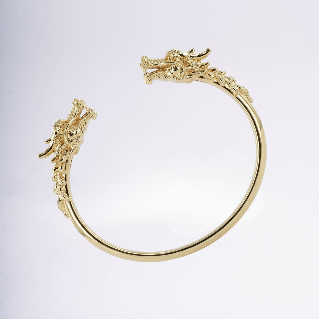 Jonc Dragon en plaqué or 18 carats bracelet animal sculpté – Jossepo