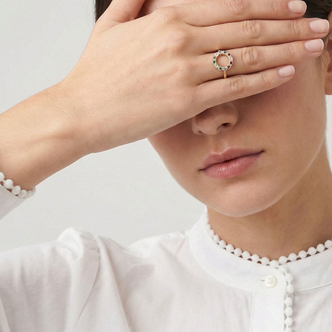 Bague Claudine multicolores