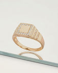 Bague élégante Alizée en plaqué or 18 carats pour femme – Jossepo