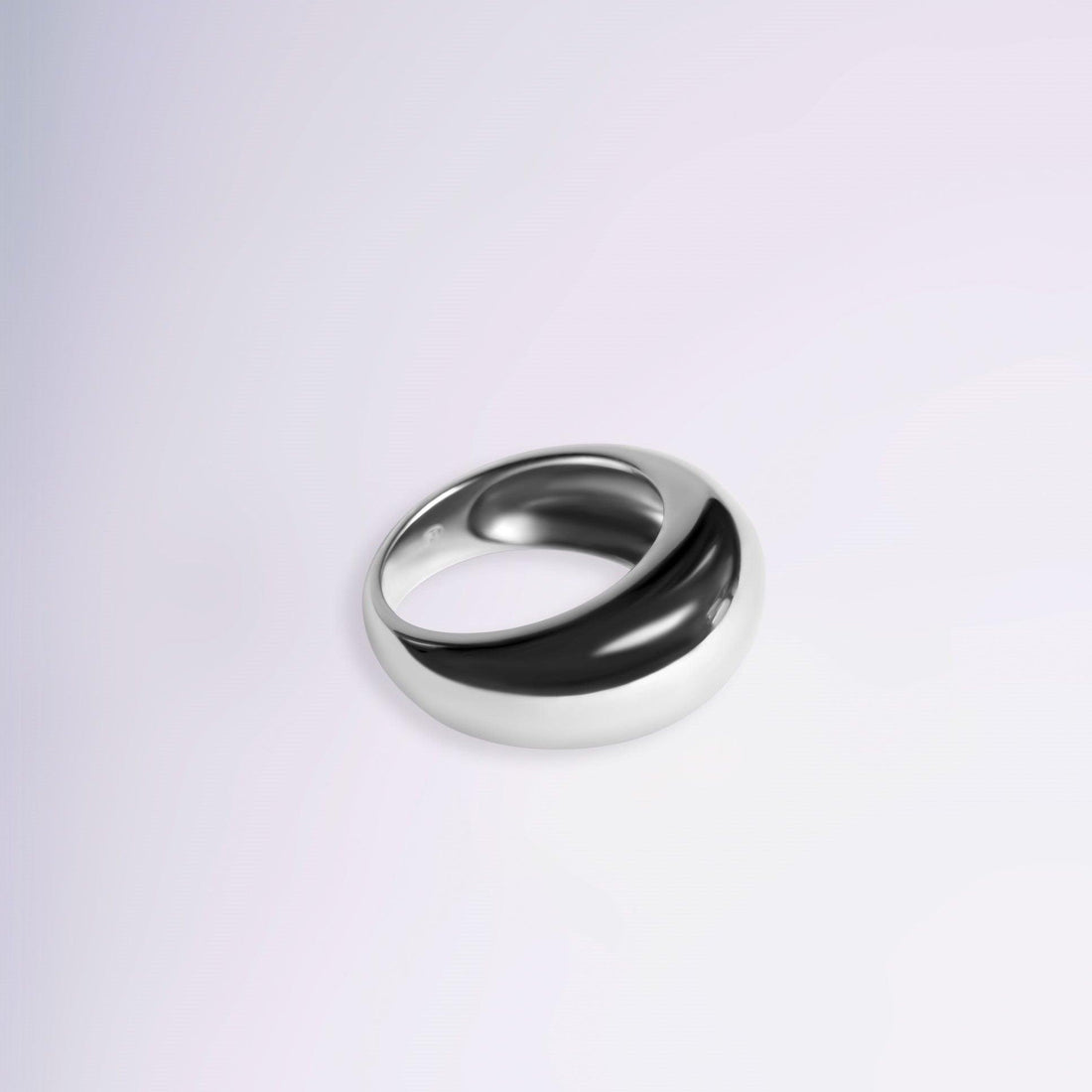 Bague Atena bombée en argent 925 finition brillante – Jossepo