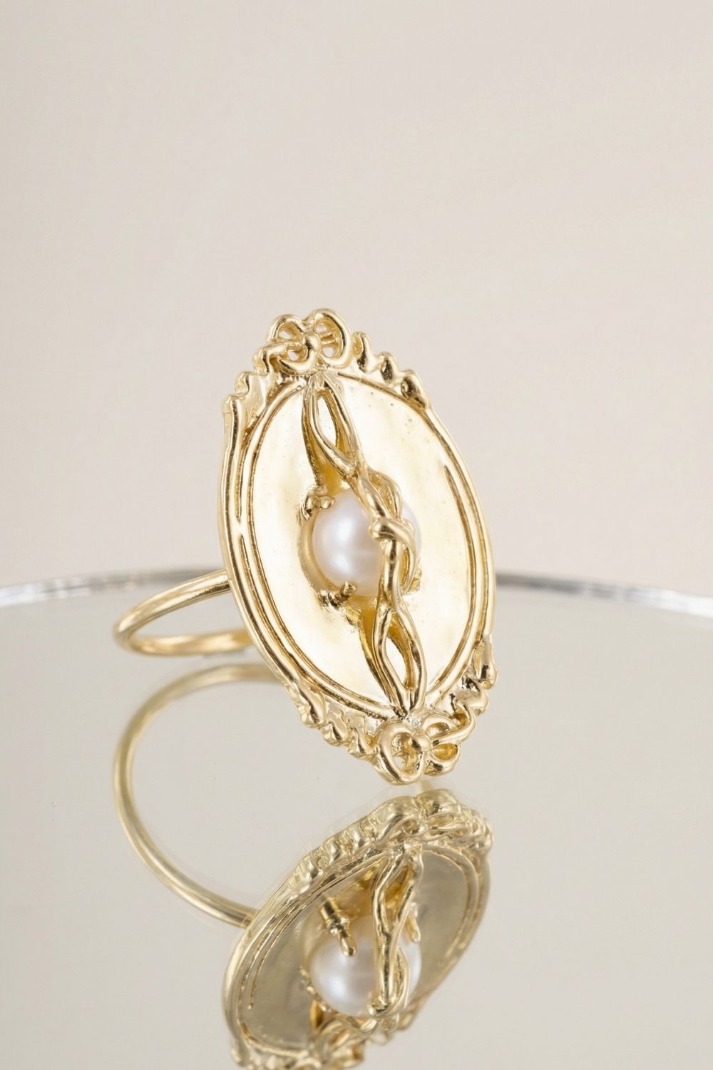Bague élégante Christine en plaqué or 18 carats pour femme – Jossepo