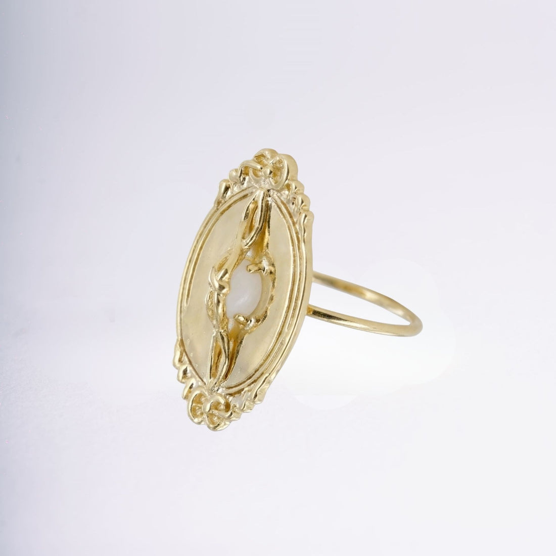 Bague Christine en plaqué or 18 carats, bijou fabriqué en France – Jossepo