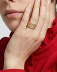 Bague élégante Clarisse en plaqué or 18 carats pour femme – Jossepo