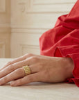 Bague femme Clarisse en plaqué or 18 carats bijou tendance – Jossepo