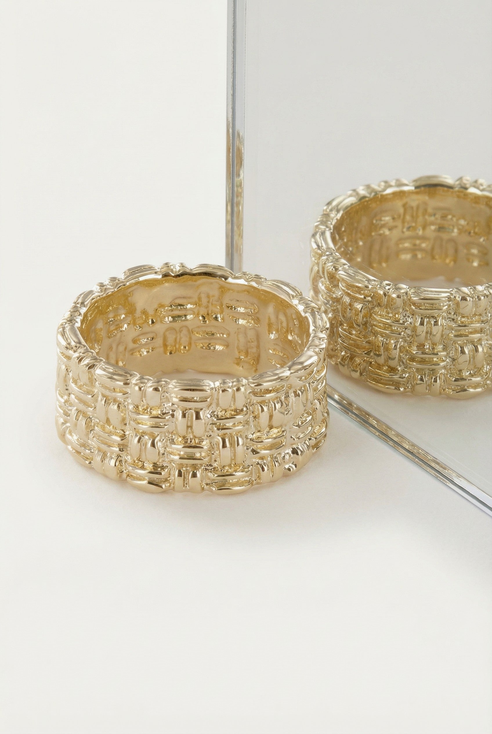 Bague Clarisse plaqué or 18 carats tendance femme – Jossepo