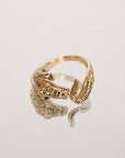 Bague crocodile bijou animal plaqué or 18 carats unisexe – Jossepo