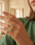 Bague Crocodile plaqué or 18 carats tendance femme – Jossepo