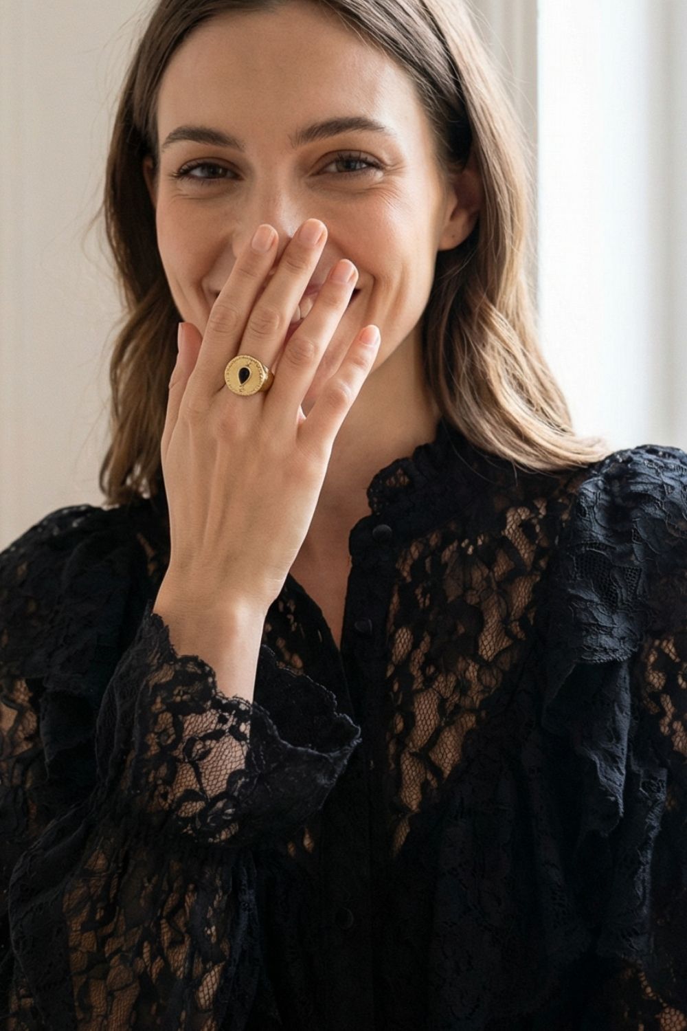 Bague plaqué or 18 carats modèle Iana bijou tendance – Jossepo