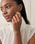 Bague Limoncella tendance femme pierre jaune plaqué or – Jossepo