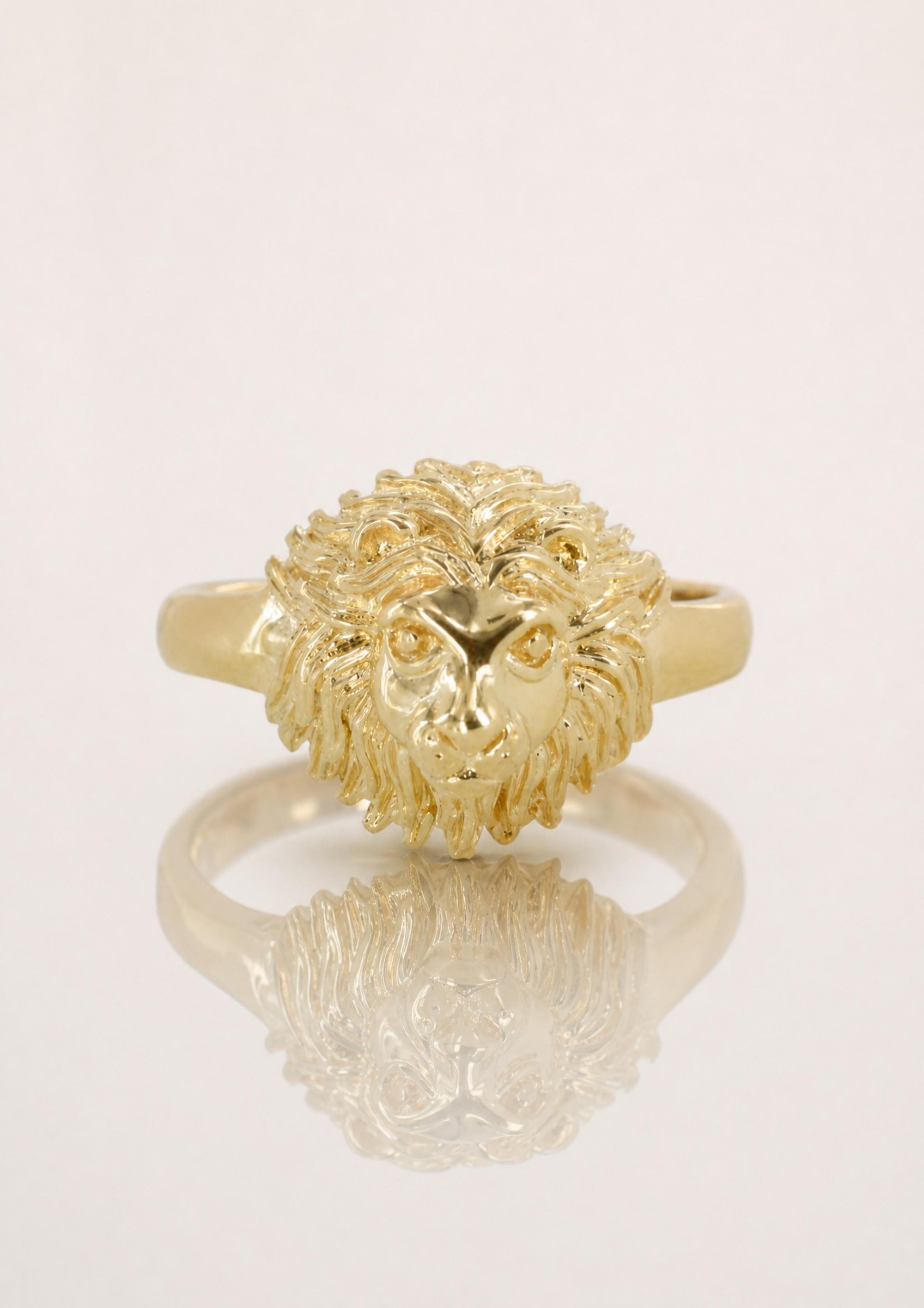 Bague lion dorée au design animalier élégant – Jossepo