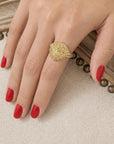 Bague femme tête de lion en plaqué or 18 carats – Jossepo