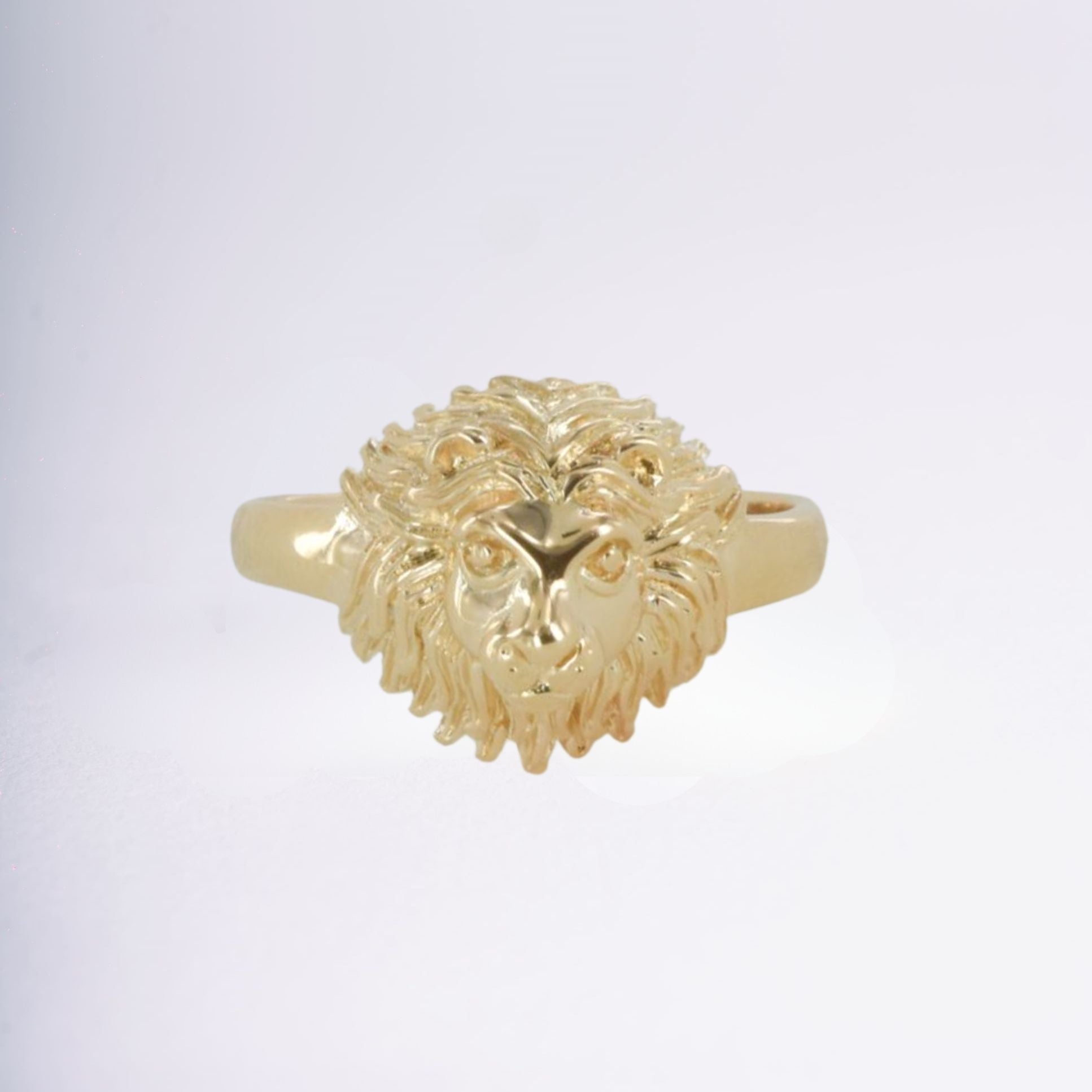 Bague Lion plaqué or 18 carats symbole de force et de puissance – Jossepo