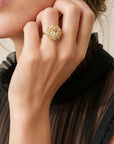 Bague Lion en plaqué or 18 carats pour femme – Jossepo