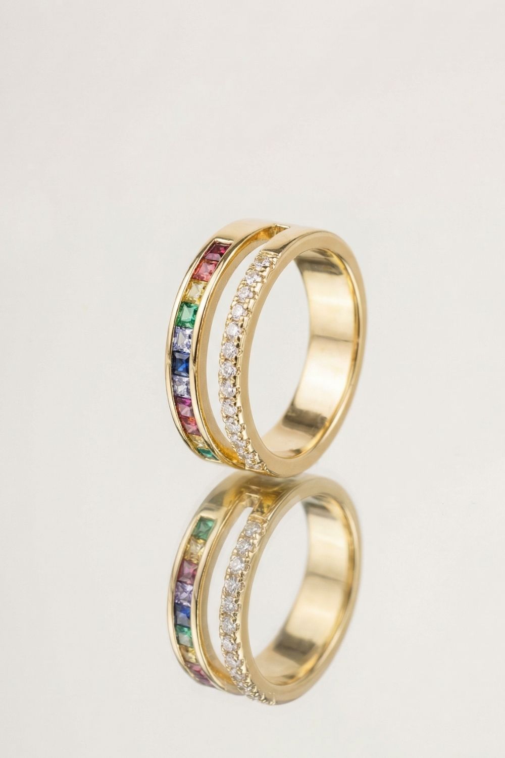 Bague femme Lucia en plaqué or 18 carats bijou tendance – Jossepo