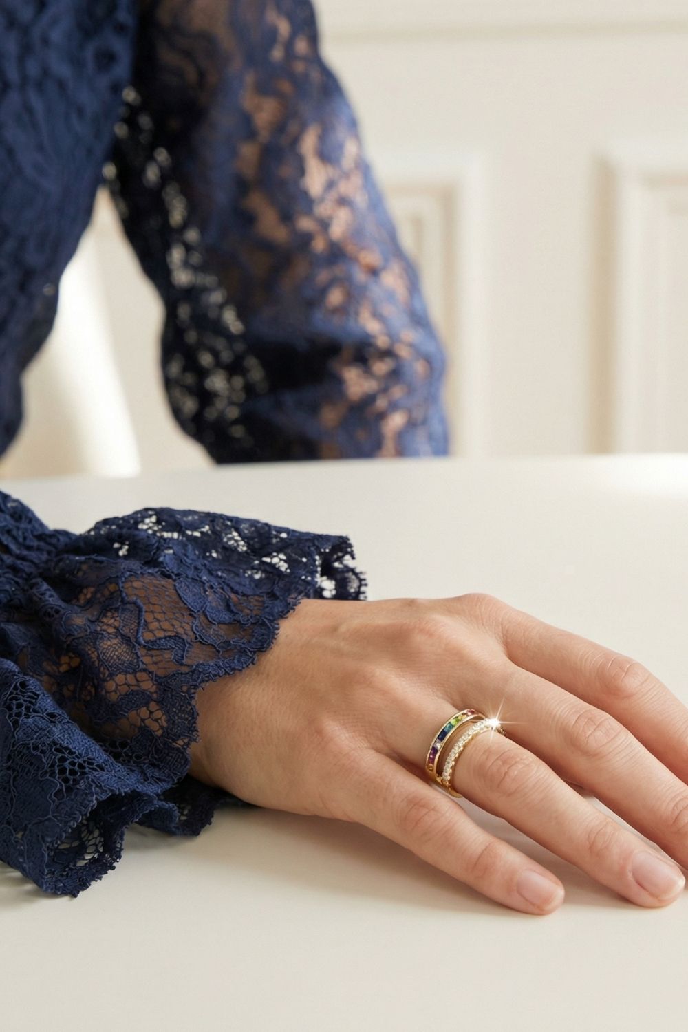 Bague Lucia en plaqué or 18 carats élégante pour femme – Jossepo