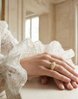 Bague plaqué or 18 carats modèle Marcella bijou tendance – Jossepo
