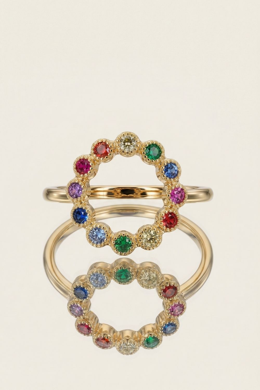 Bague Marguerite en plaqué or 18 carats élégante pour femme – Jossepo