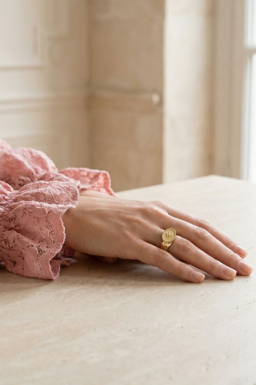 Bague plaqué or 18 carats modèle Mathilde bijou tendance – Jossepo