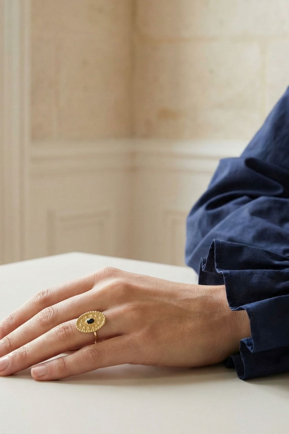 Bague Maudi en plaqué or 18 carats élégante pour femme – Jossepo