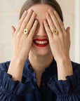Bague plaqué or 18 carats modèle Maudi bijou tendance – Jossepo