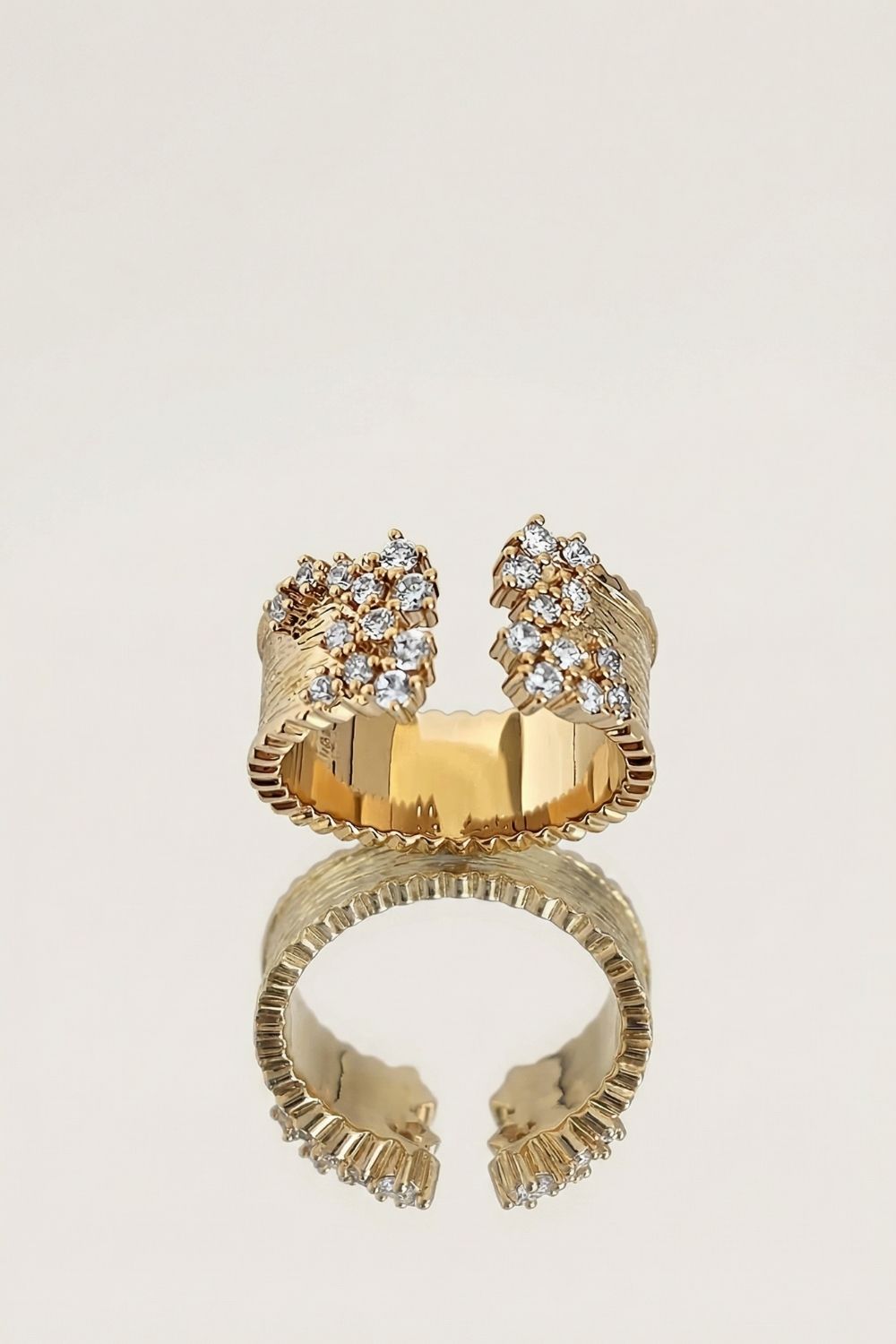 Bague Monalissa en plaqué or 18 carats élégante et tendance pour femme – Jossepo