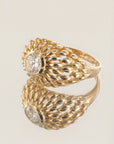 Bague femme Monica en plaqué or 18 carats bijou tendance – Jossepo
