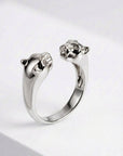 Détail bague panthère argent 925 bijou animal raffiné – Jossepo