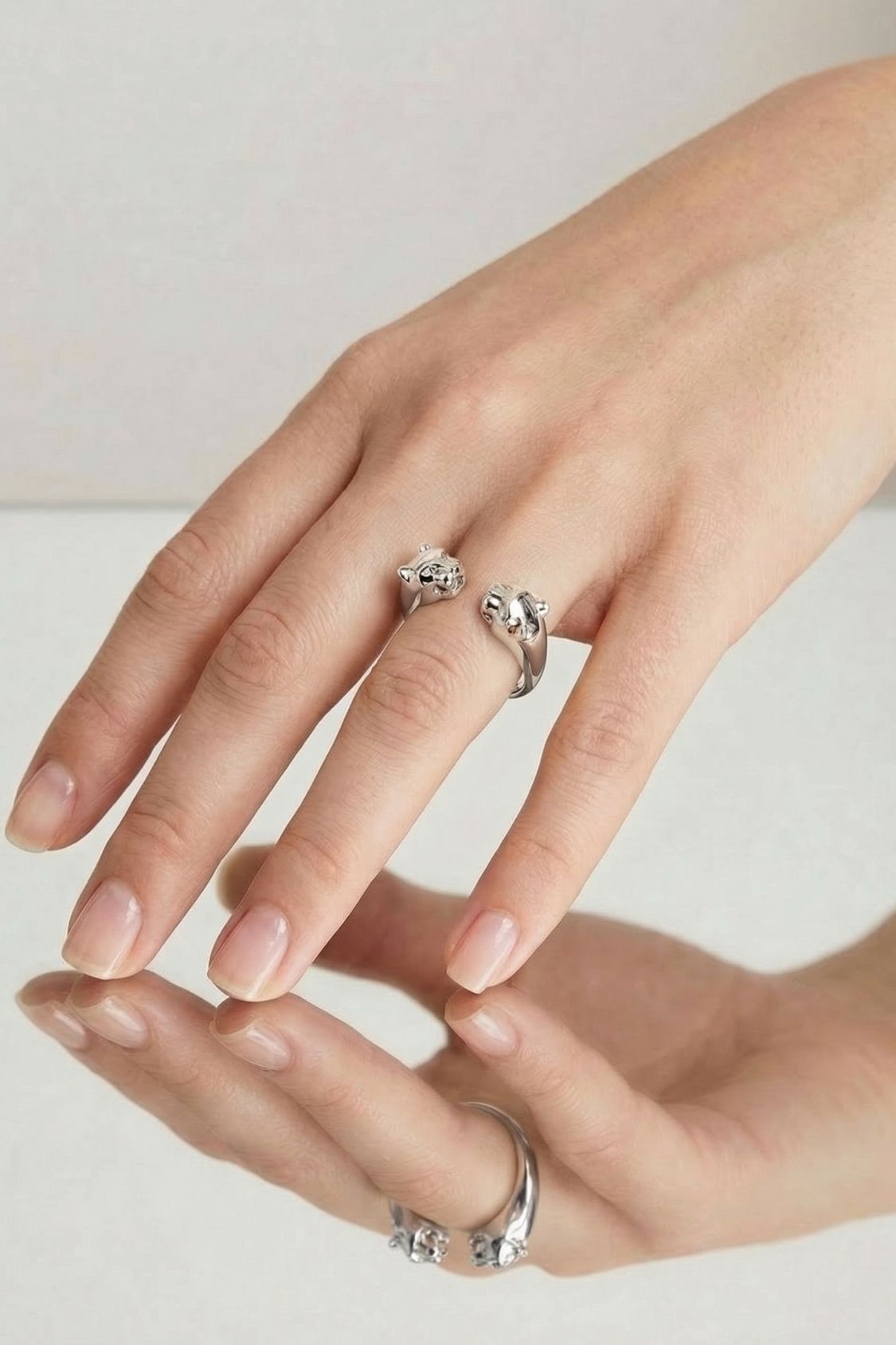 Bague panthère en argent massif 925 tendance femme – Jossepo