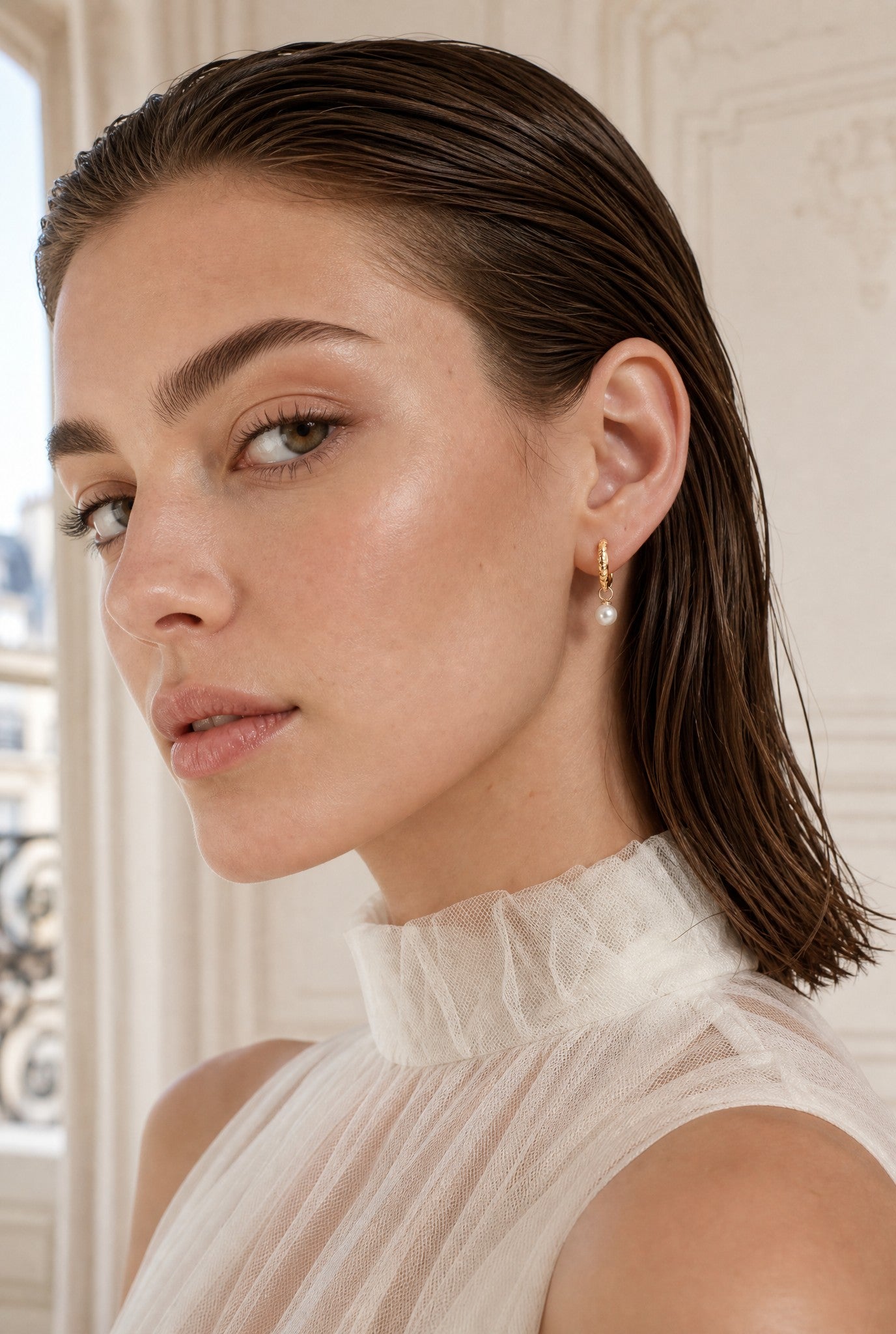 Boucles d’oreilles Lauren portées style élégant et féminin – Jossepo