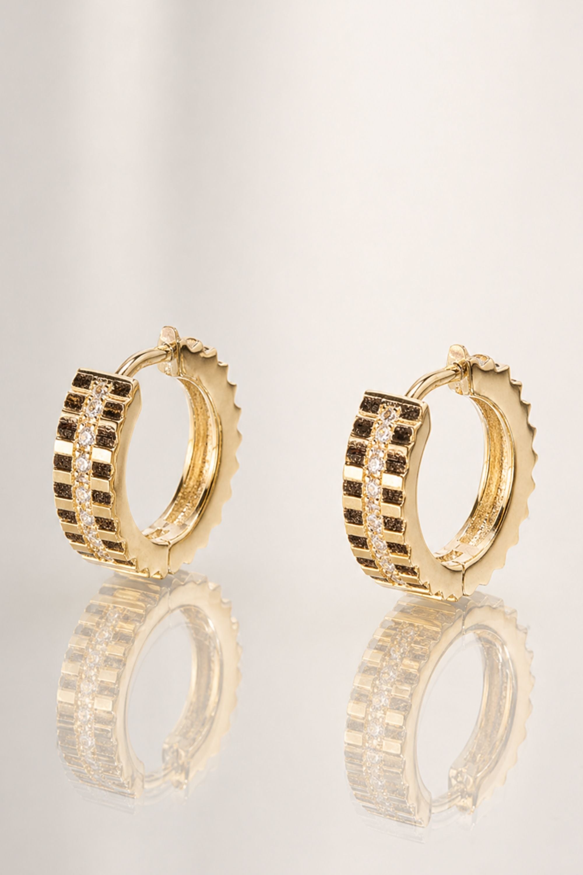 Boucles d’oreilles Melissa plaqué or 18 carats élégantes femme – Jossepo