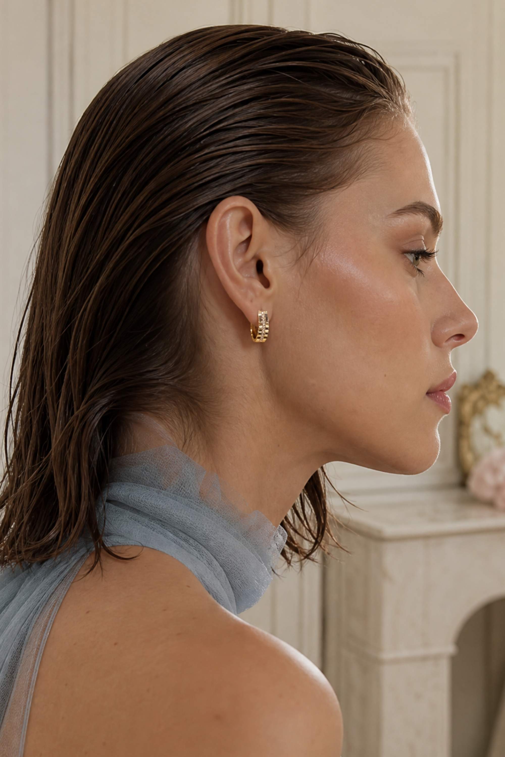Boucles d’oreilles Melissa portées style chic et élégant – Jossepo