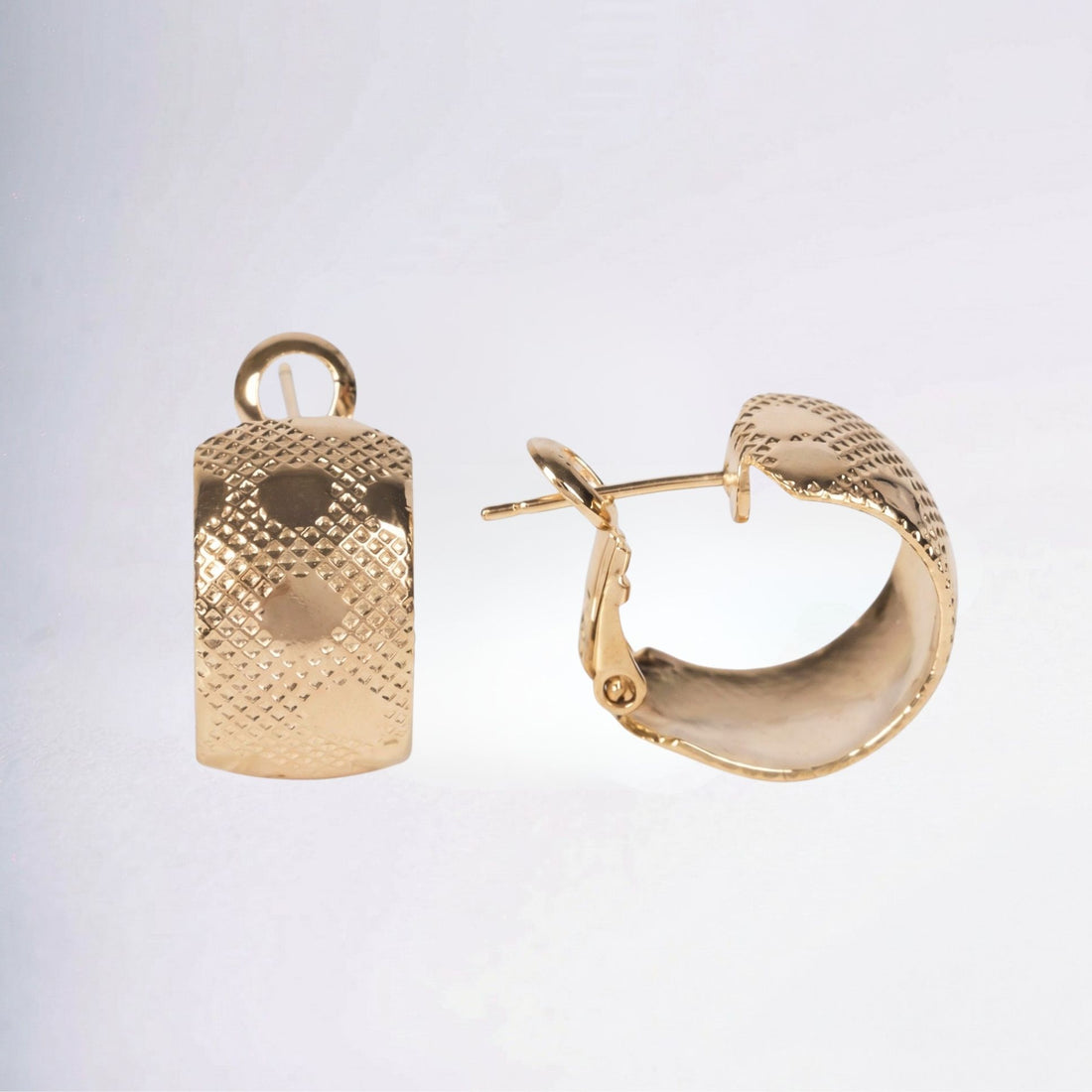 Boucles d’oreilles Paolo plaqué or 18 carats design élégant femme – Jossepo