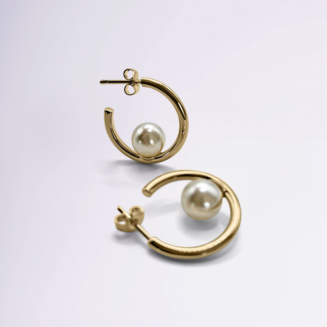 Détail boucles d’oreilles Sarah plaqué or 18 carats bijou raffiné – Jossepo