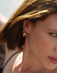 Boucles Elisse plaqué or au design sculptural – Jossepo