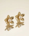 Boucles d’oreilles femme tendance Isabelle en plaqué or 18 carats – Jossepo