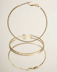 Boucles d’oreilles Andy en plaqué or 18 carats pour femme élégantes et raffinées – Jossepo