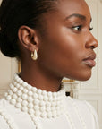 Bijou femme boucles d’oreilles Axelle en plaqué or 18 carats chic – Jossepo