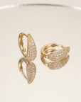 Boucles d’oreilles dorées femme Axelle en plaqué or 18 carats élégantes – Jossepo