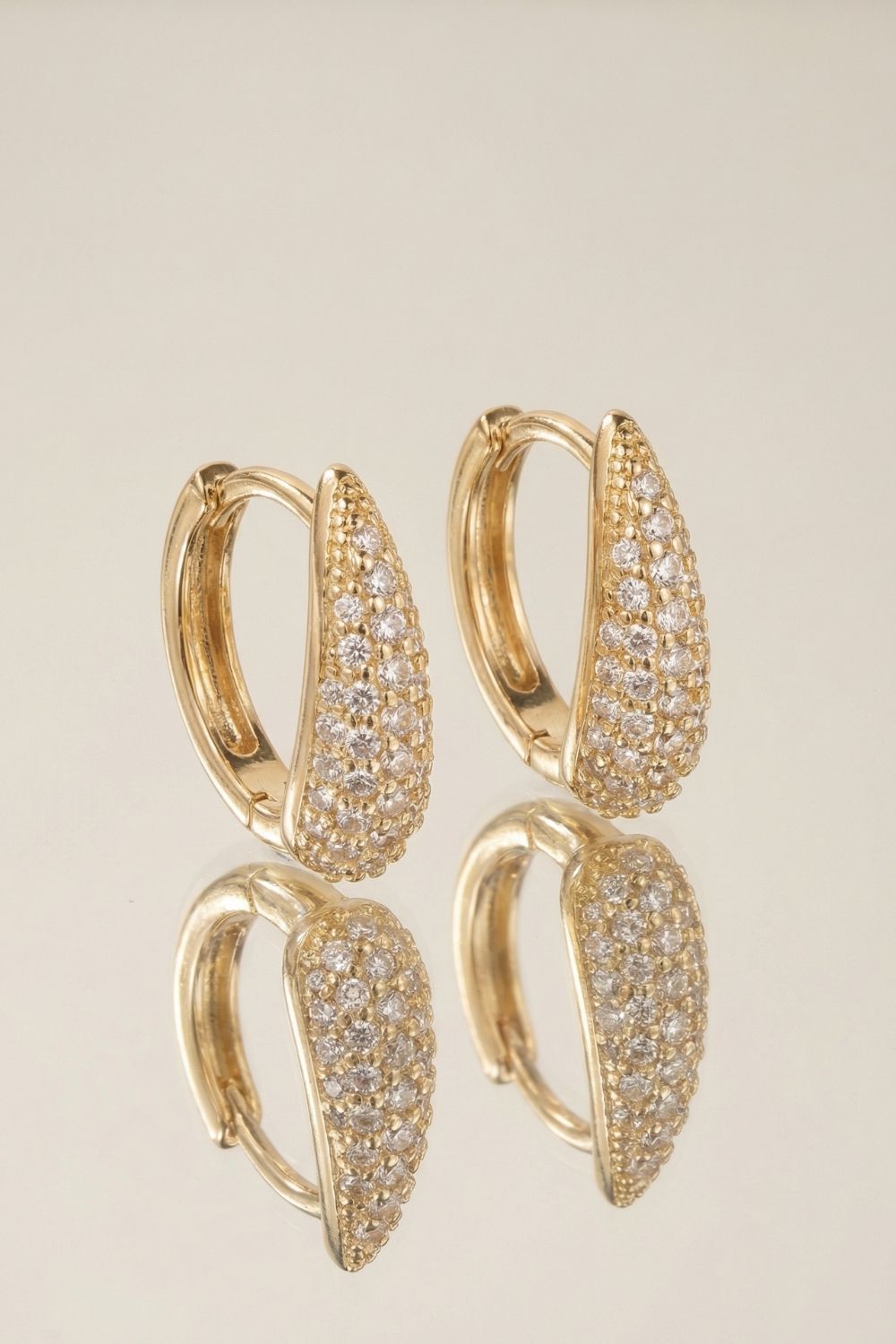 Boucles d’oreilles Axelle en plaqué or 18 carats pour femme élégantes et raffinées – Jossepo