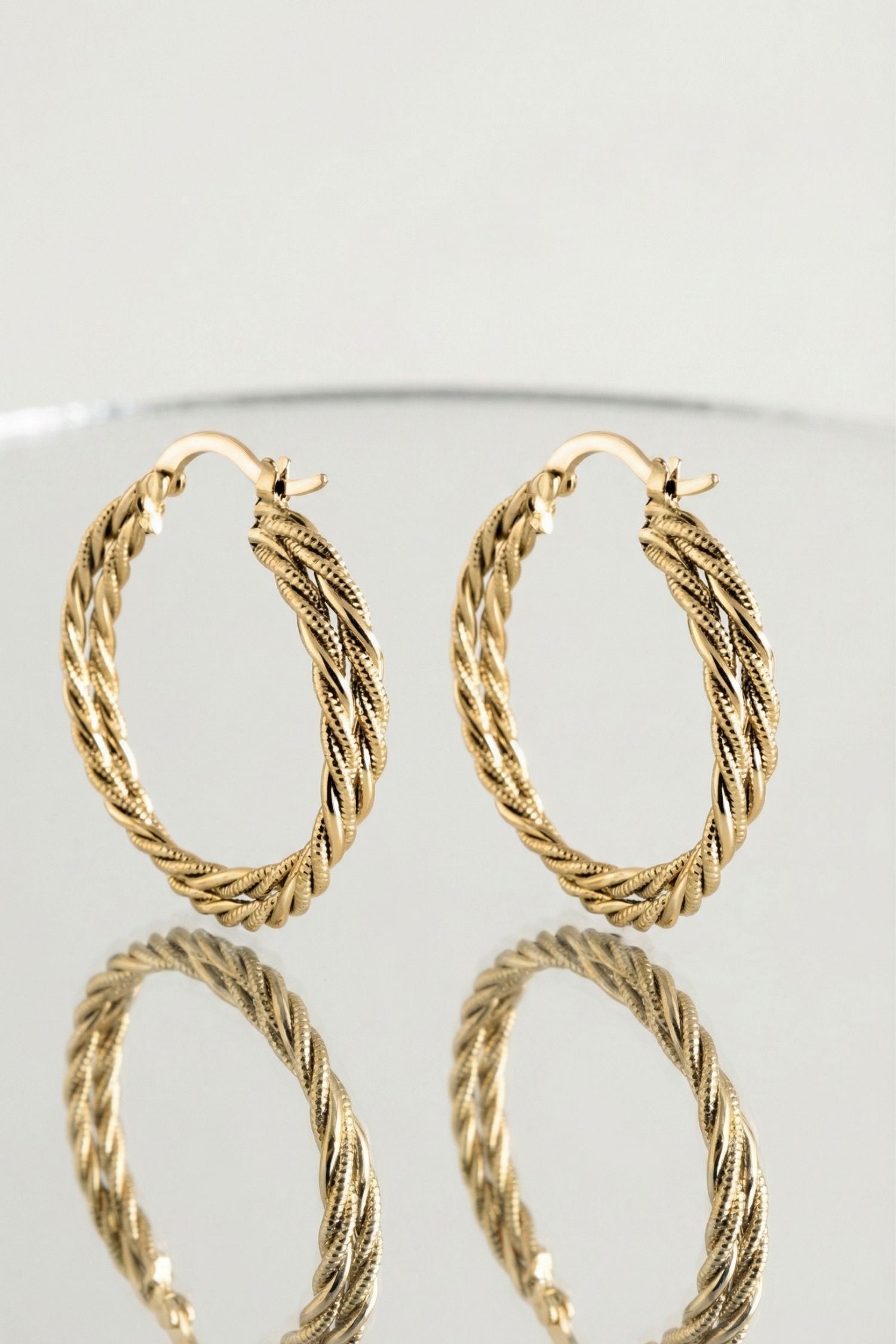 Bijou femme boucles d’oreilles Camille en plaqué or 18 carats chic – Jossepo