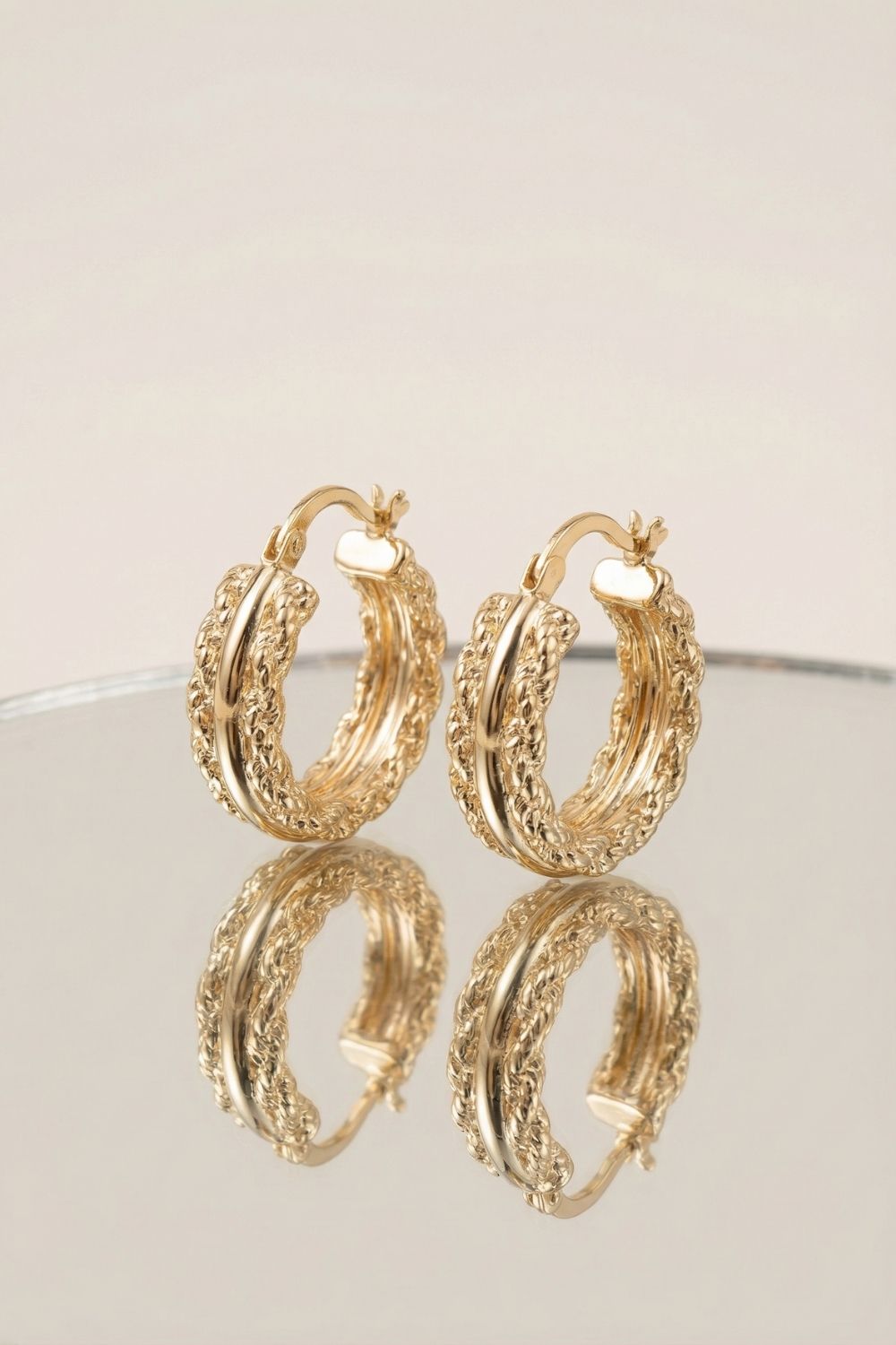 Boucles d’oreilles Carmela en plaqué or 18 carats élégantes et tendance pour femme – Jossepo
