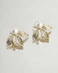 Boucles d’oreilles dorées femme Flor en plaqué or 18 carats élégantes – Jossepo
