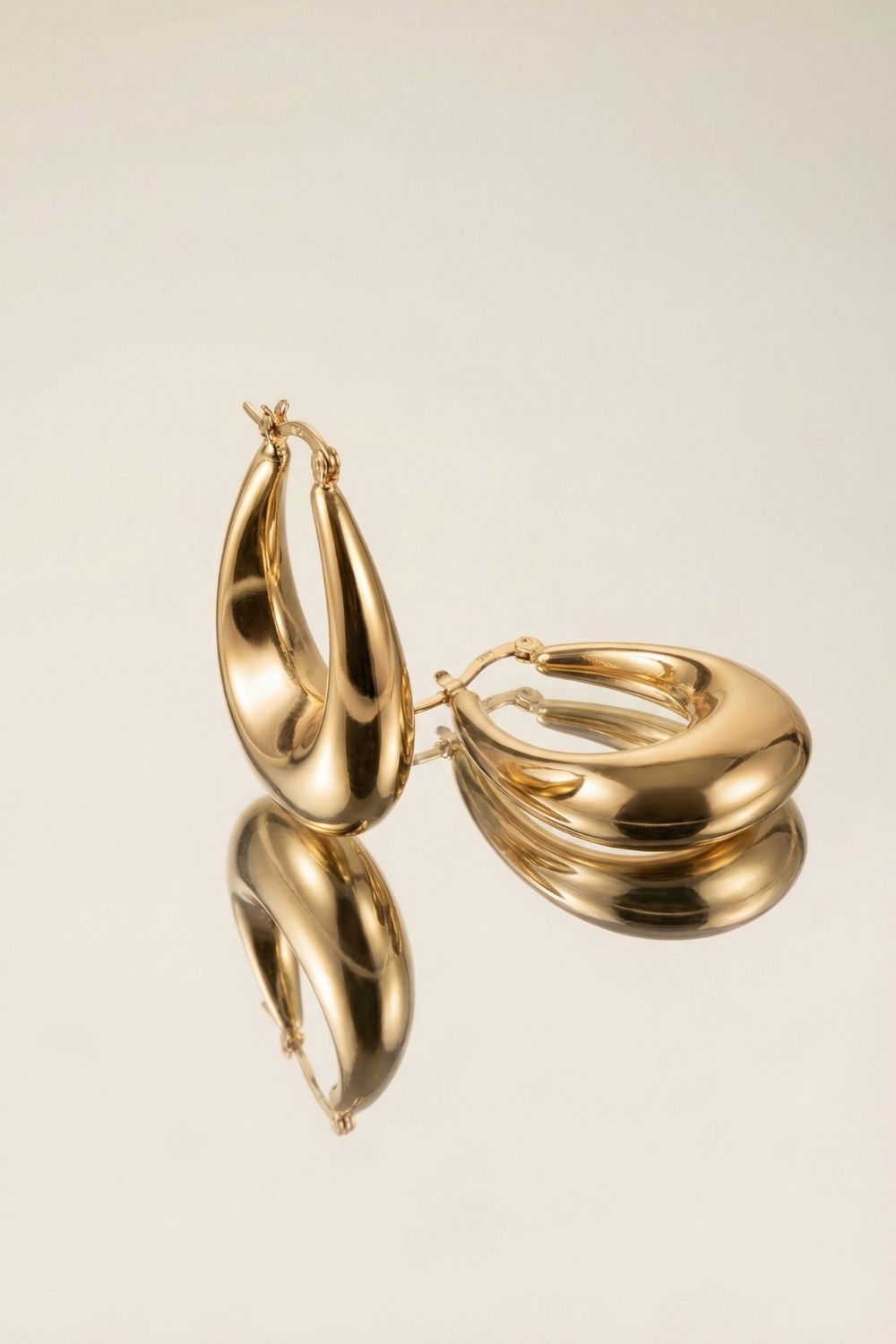 Boucles d’oreilles dorées femme Garance en plaqué or 18 carats élégantes – Jossepo