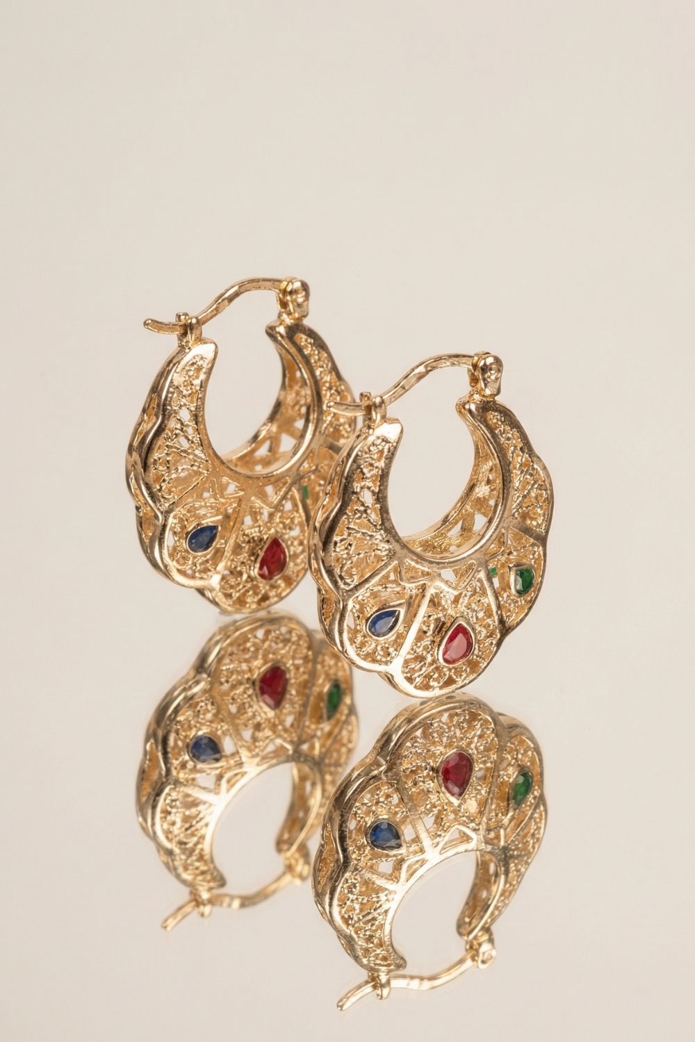 Boucles d’oreilles Giovanni en plaqué or 18 carats pour femme élégantes et raffinées – Jossepo