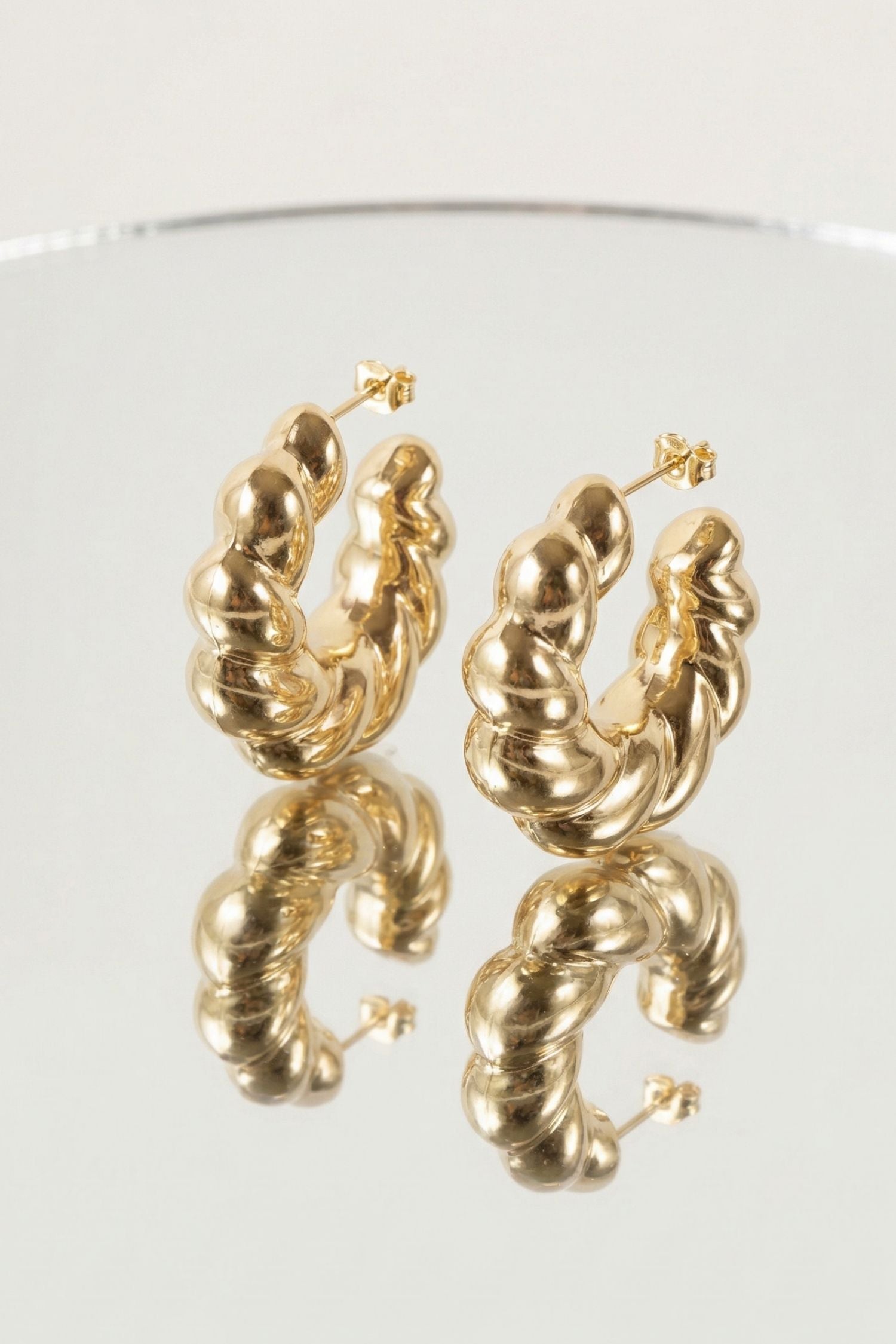 Boucles d’oreilles Giussepe en plaqué or 18 carats pour femme élégantes et raffinées – Jossepo