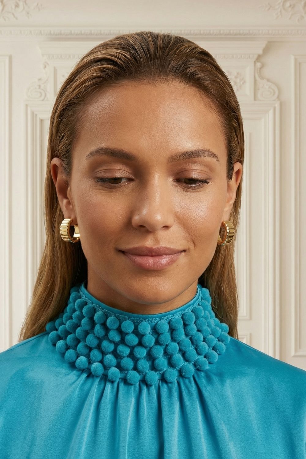 Bijou femme boucles d’oreilles Inès en plaqué or 18 carats chic – Jossepo
