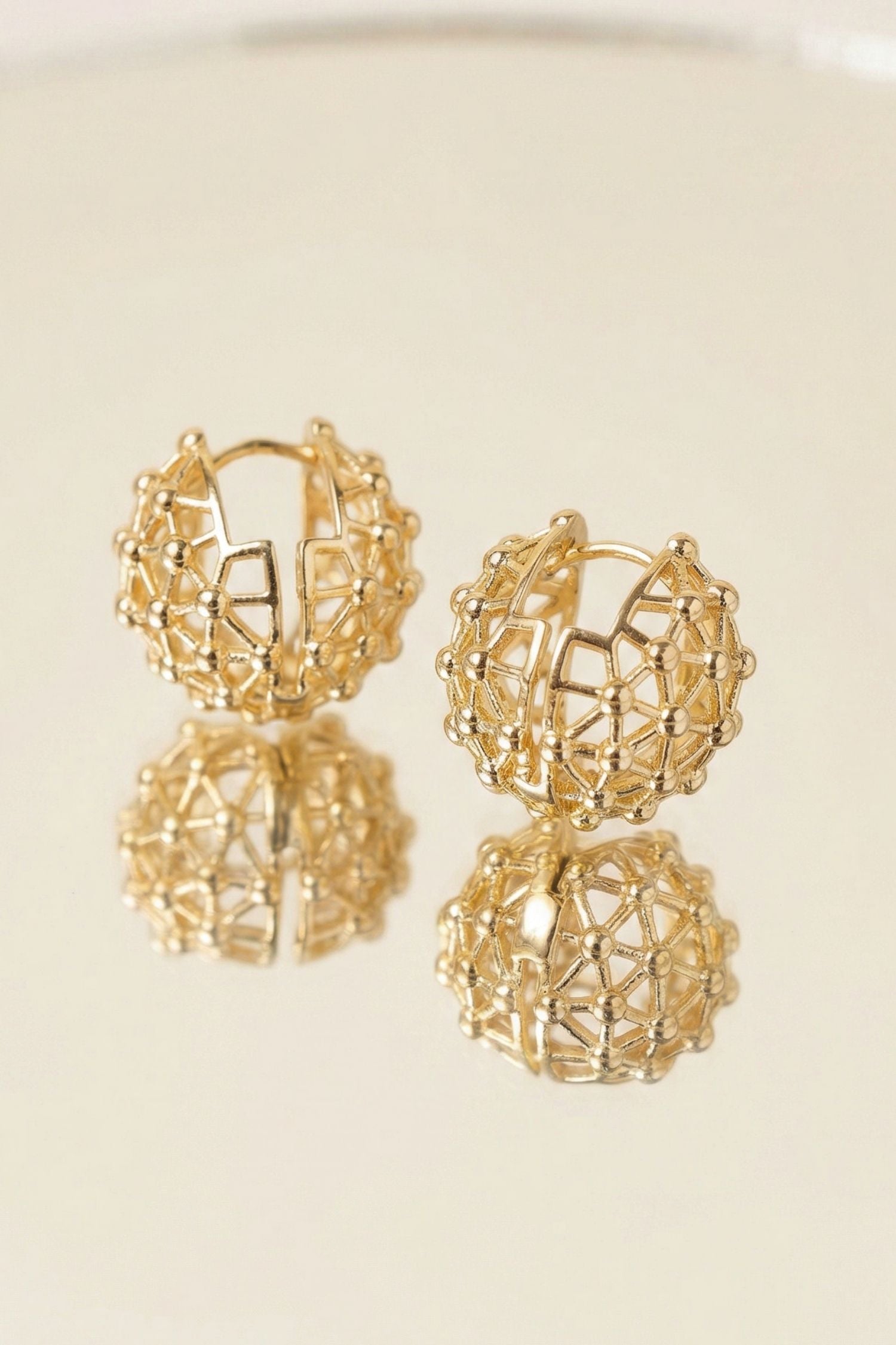 Boucles d’oreilles femme élégantes pour le quotidien Joseph en plaqué or 18 carats – Jossepo