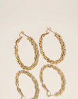 Boucles d’oreilles Leonore en plaqué or 18 carats pour femme élégantes et raffinées – Jossepo