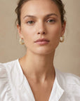 Bijou femme boucles d’oreilles Lorenza en plaqué or 18 carats chic – Jossepo