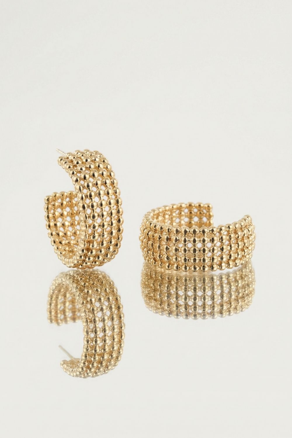 Boucles d’oreilles dorées femme Lorenza en plaqué or 18 carats élégantes – Jossepo